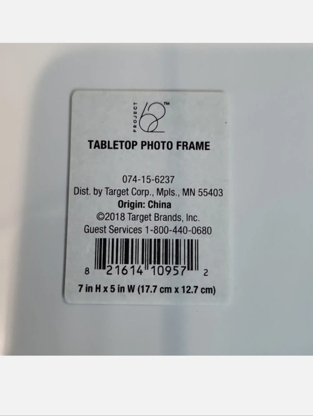 NWT Target Tabletop Photo Frame 5x7 Silver